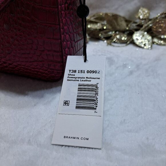 NWT Brahmin Shea Melbourne Crossbody Bag in Pomegranate - Picture 12 of 17